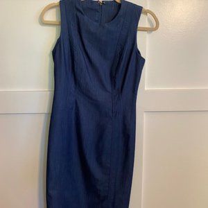 Calvin Klein, Soft Denim, Sheath dress, Size 2